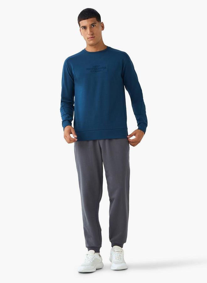 Active Men Regular Fit Joggers with Drawstring Waist - Image 2
